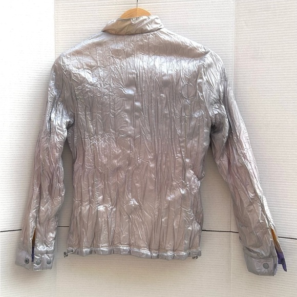 FILA Golf Italy rare reversible jacket rainbow silver zipper - Picture 5 of 14